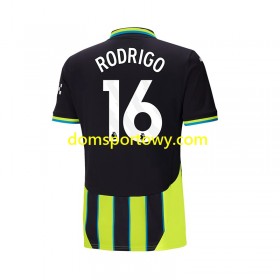 Koszulka Manchester City RODRIGO 16 Wyjazdowe Koszulki Piłkarskie 2024-2025 Krótki Rękaw